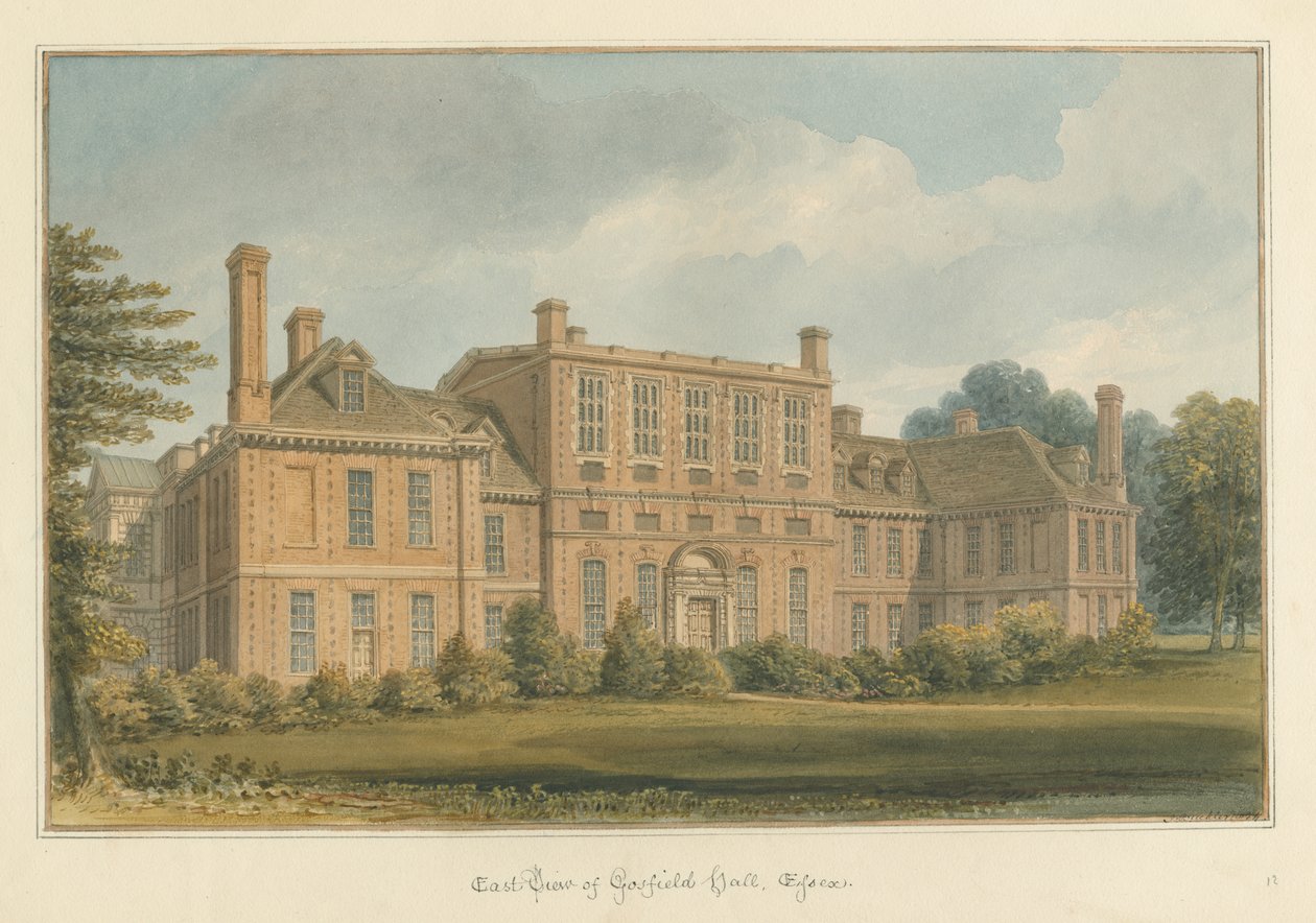 Essex - Gosfield Hall, 1824 od John Buckler