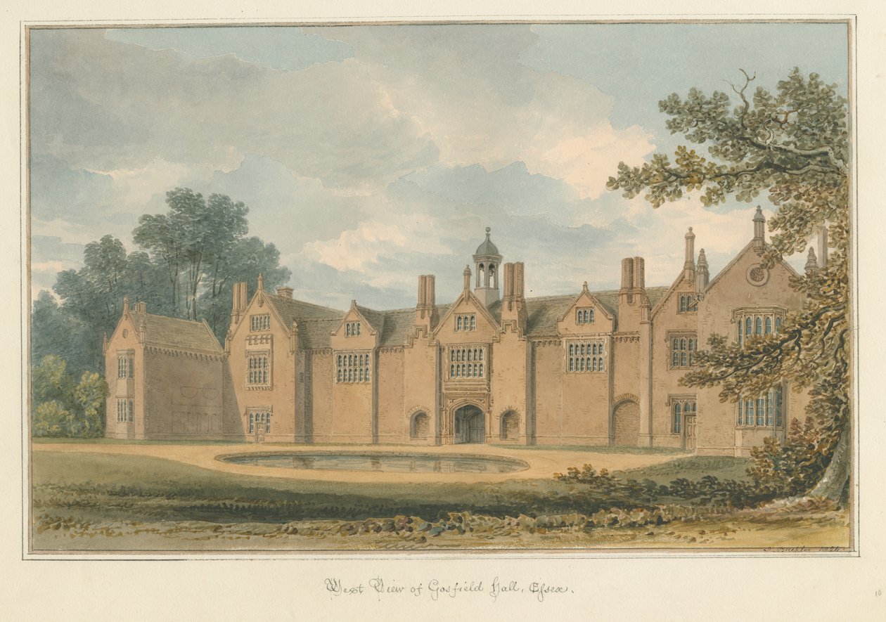 Essex - Gosfield Hall, 1824 od John Buckler