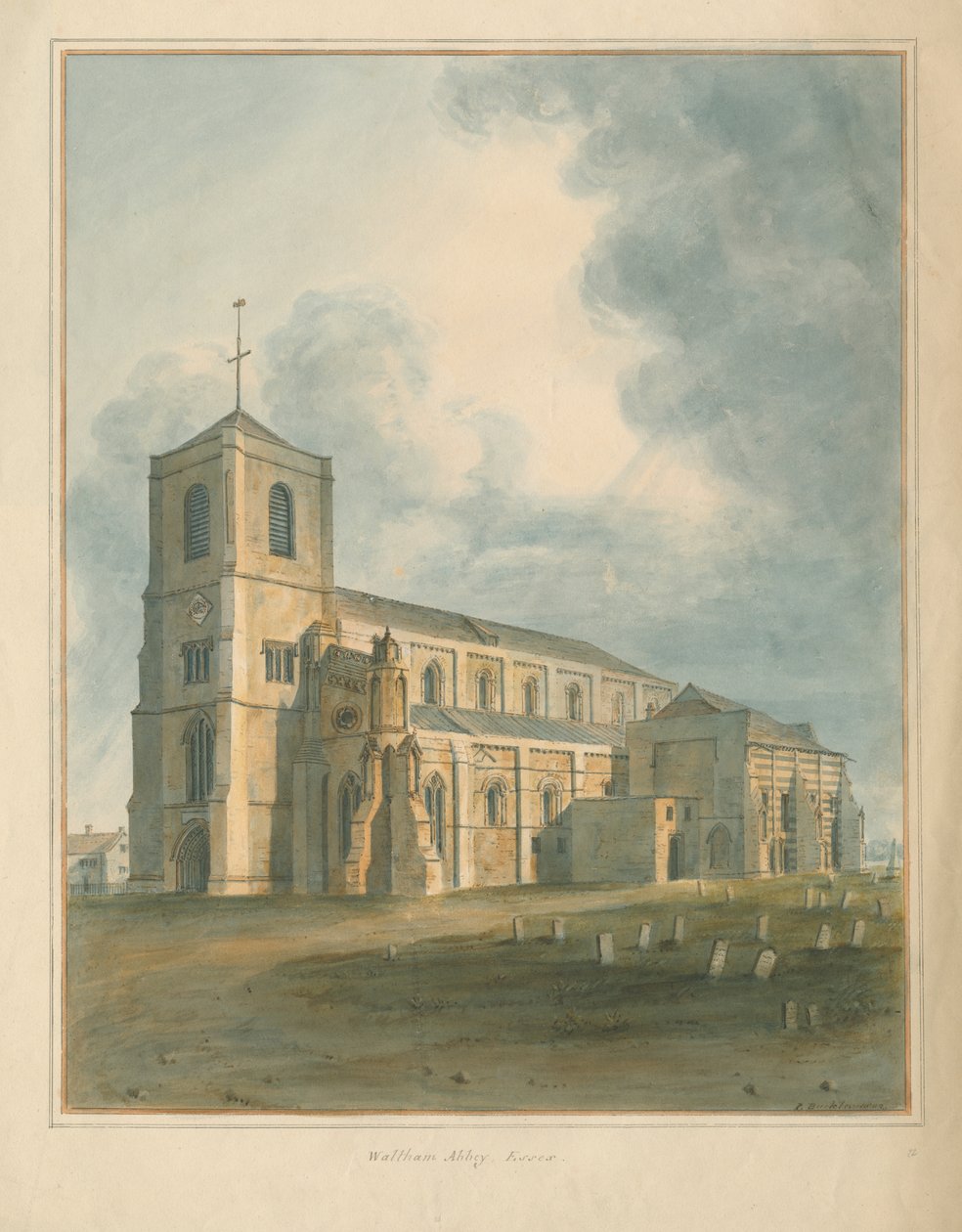 Essex – opatství Waltham od John Buckler