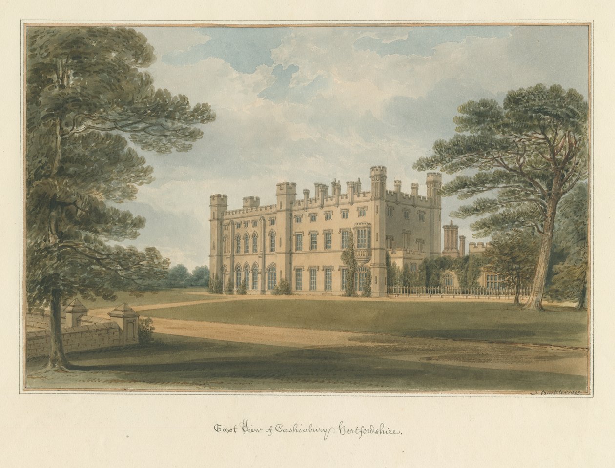 Hertfordshire – Cashiobury od John Buckler