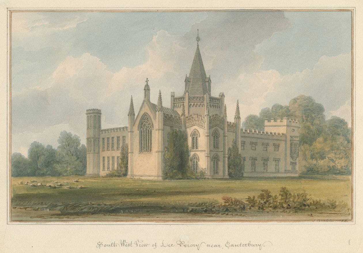 Kent – Canterbury – Lee Priory, 1826 od John Buckler