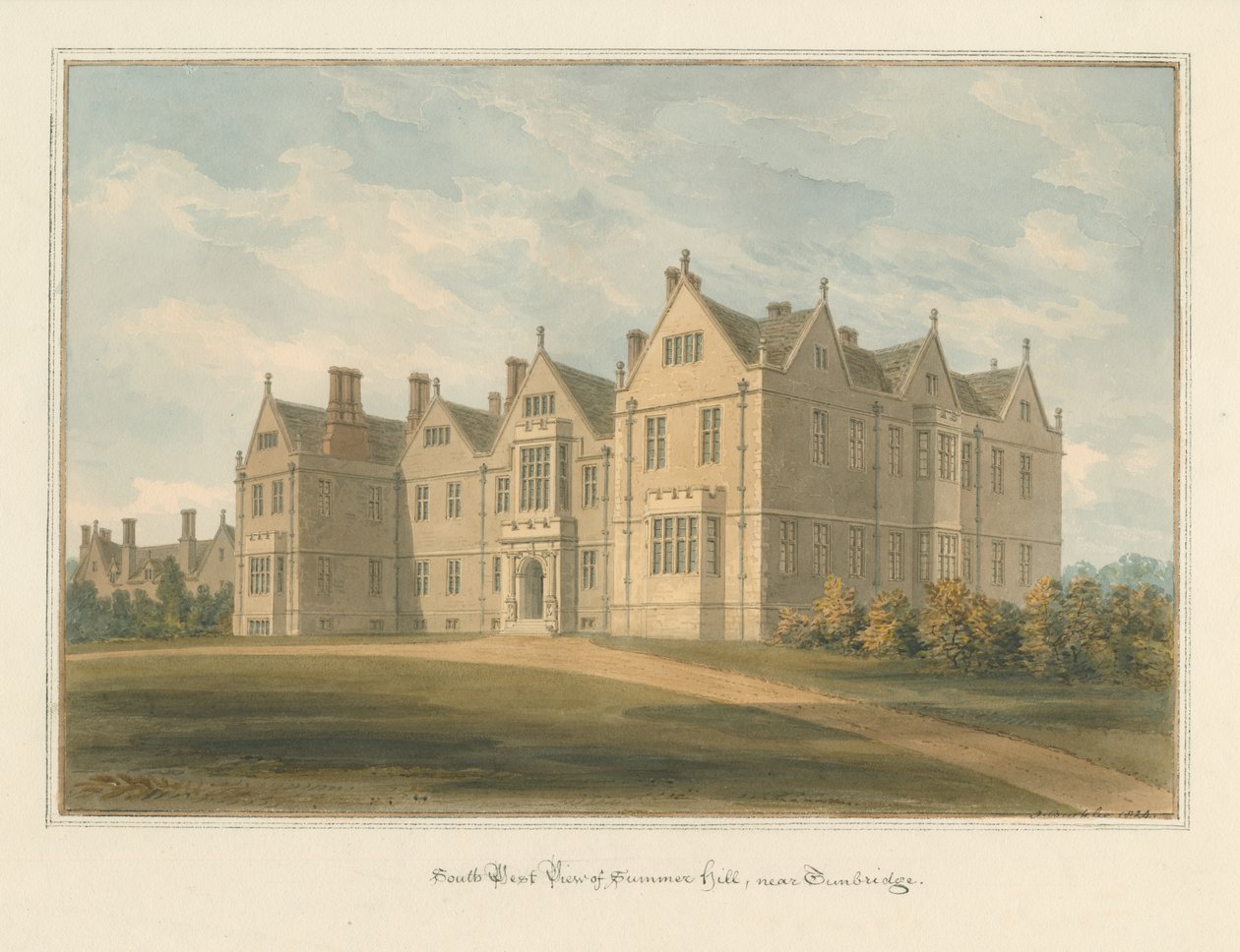 Kent – Tunbridge – Somerhill, 1824 od John Buckler