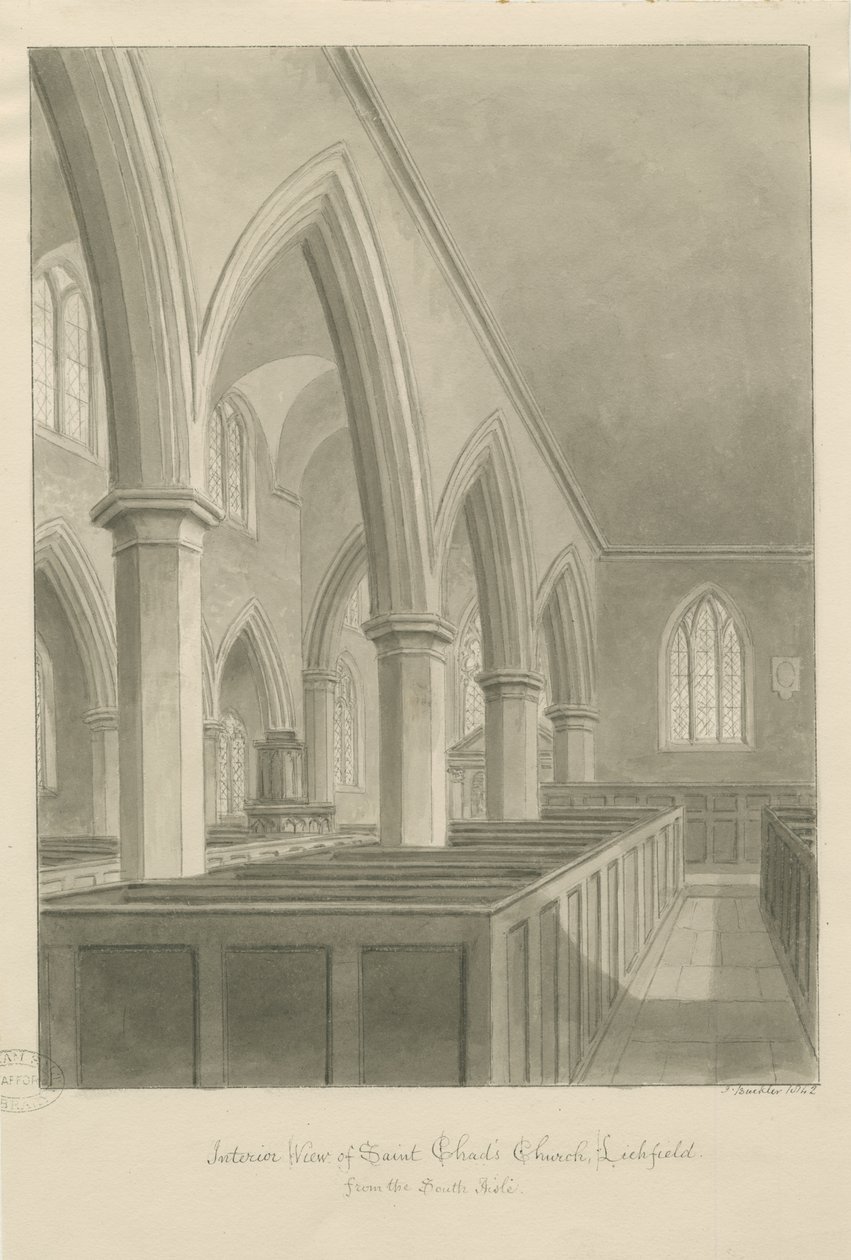 Lichfield - Interiér kostela St. Chad