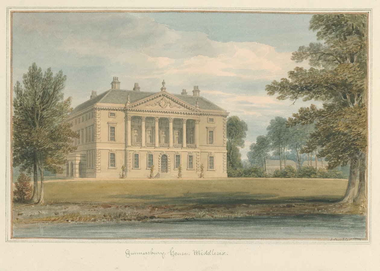Middlesex - Gunnersbury House od John Buckler