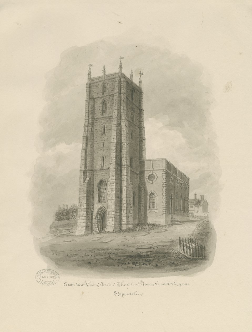 Newcastle-under-Lyme - "St. Giles the Abbot" od John Buckler