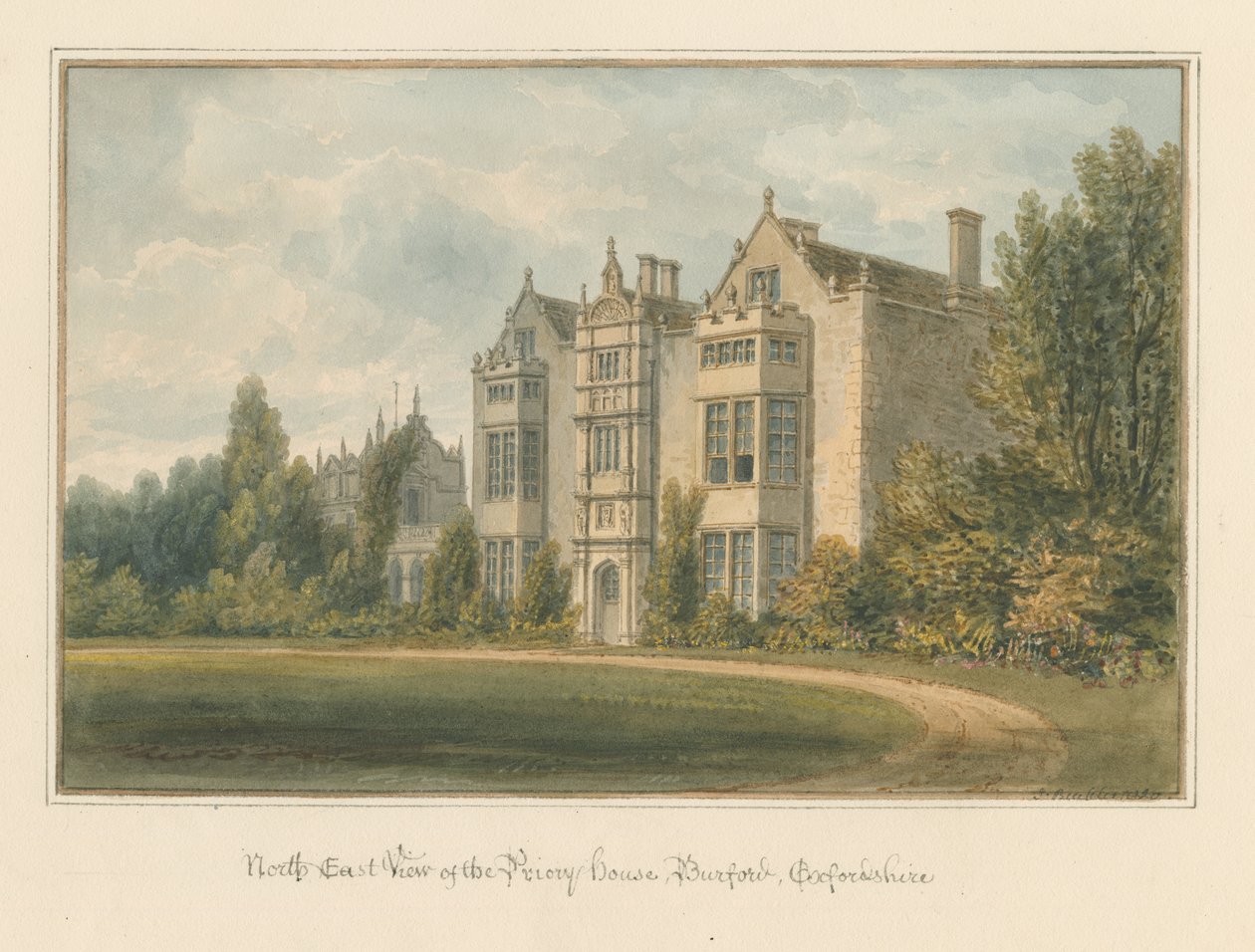 Oxfordshire - Burford - Dům převorství, 1820 od John Buckler
