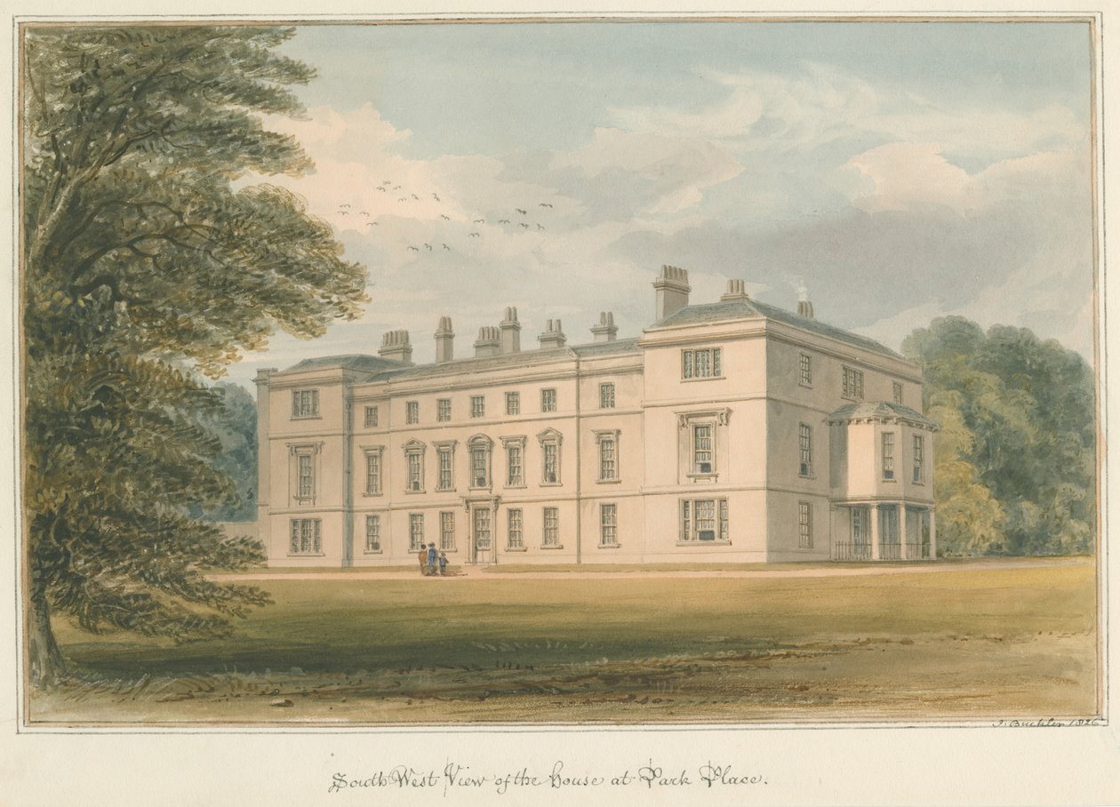 Oxfordshire – Henley upon Thames – Park Place House, 1826 od John Buckler