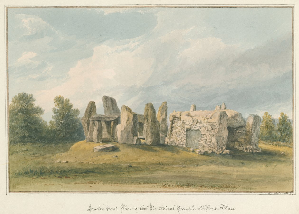 Oxfordshire – Henley upon Thames – Druidský chrám, 1826 od John Buckler
