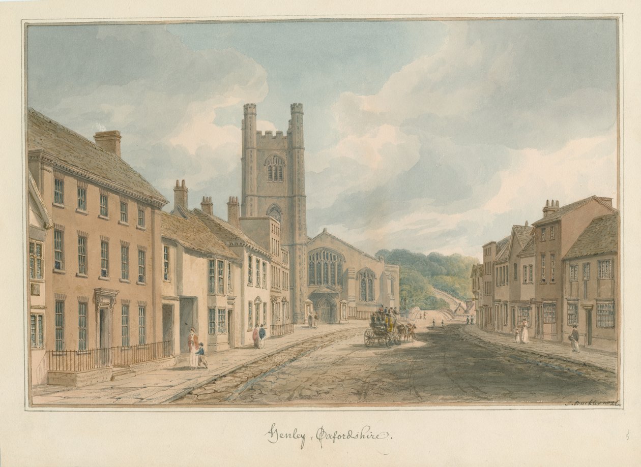 Oxfordshire - Henley upon Thames, 1826 od John Buckler
