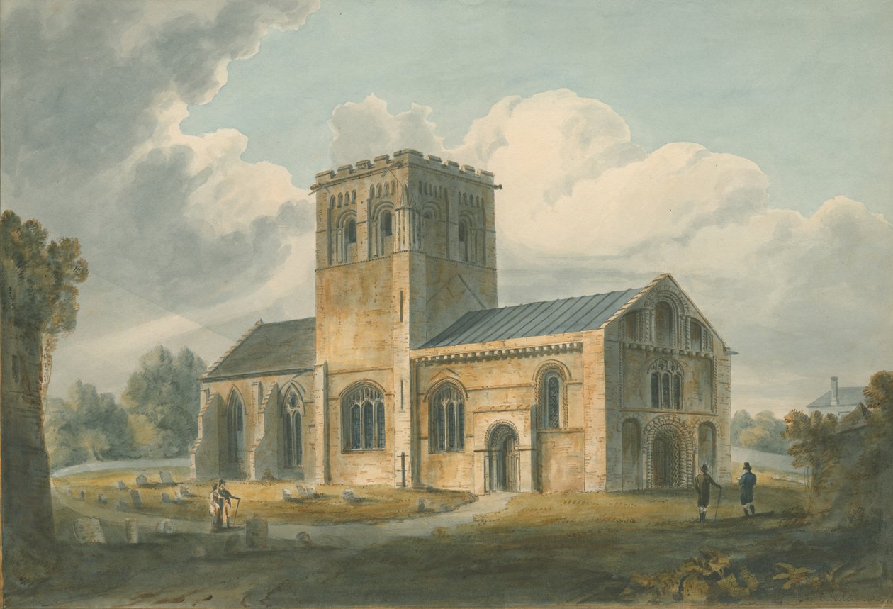 Oxfordshire - Meofley Church, 1802 od John Buckler