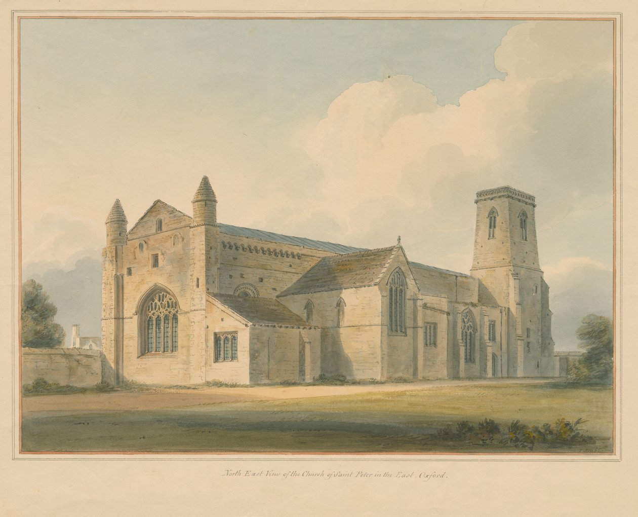 Oxfordshire - Oxford - St. Peter in the East Church, 1803 od John Buckler