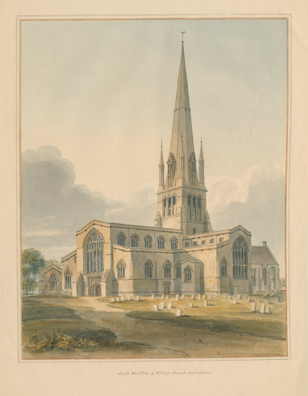 Oxfordshire - Witney Church od John Buckler