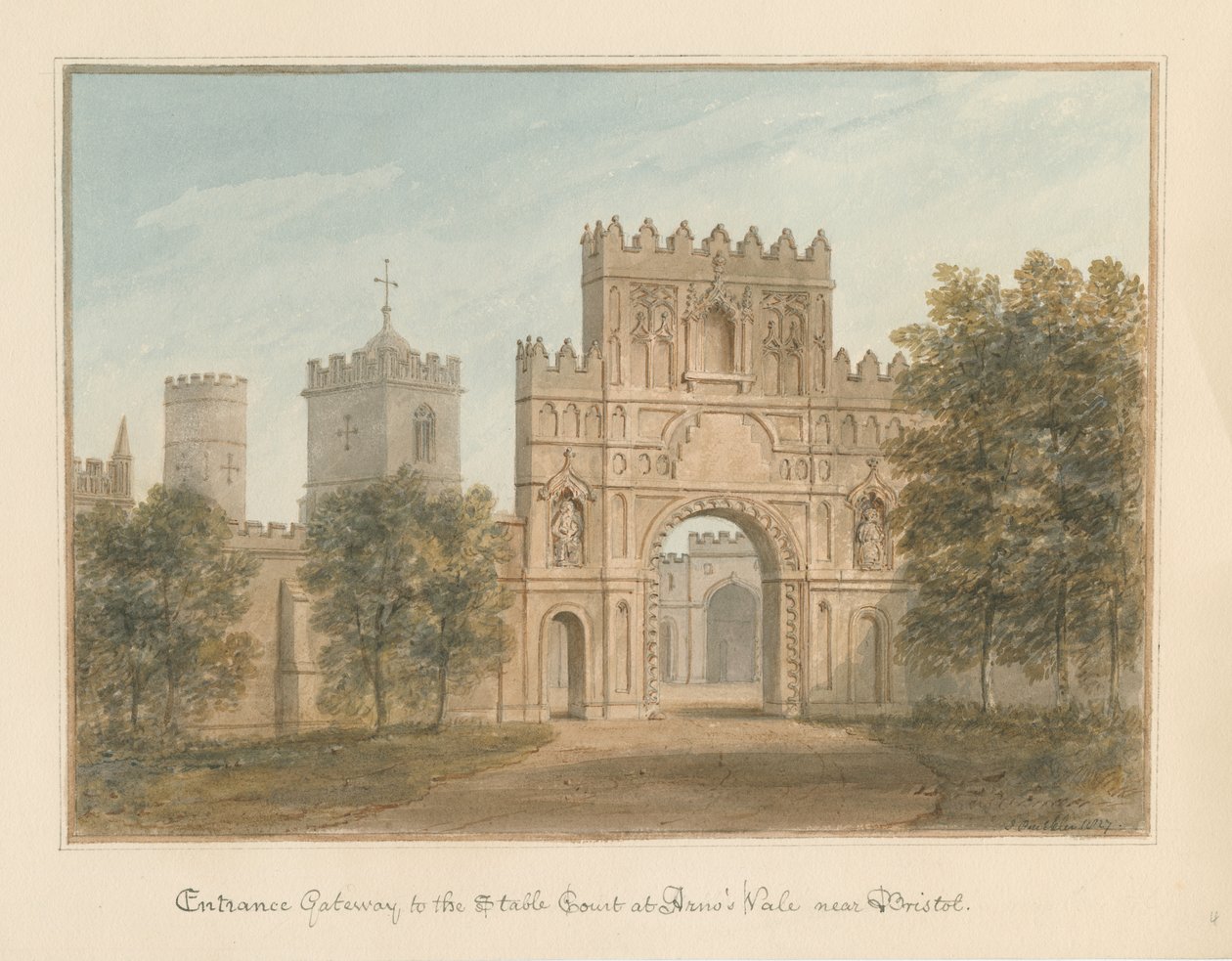 Somerset – Bristol – vstupní brána do Stable Court v Arno