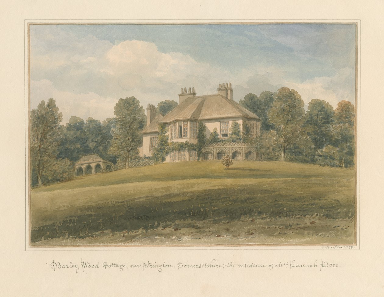 Somerset - Wrington - Barley Wood Cottage, 1828 od John Buckler