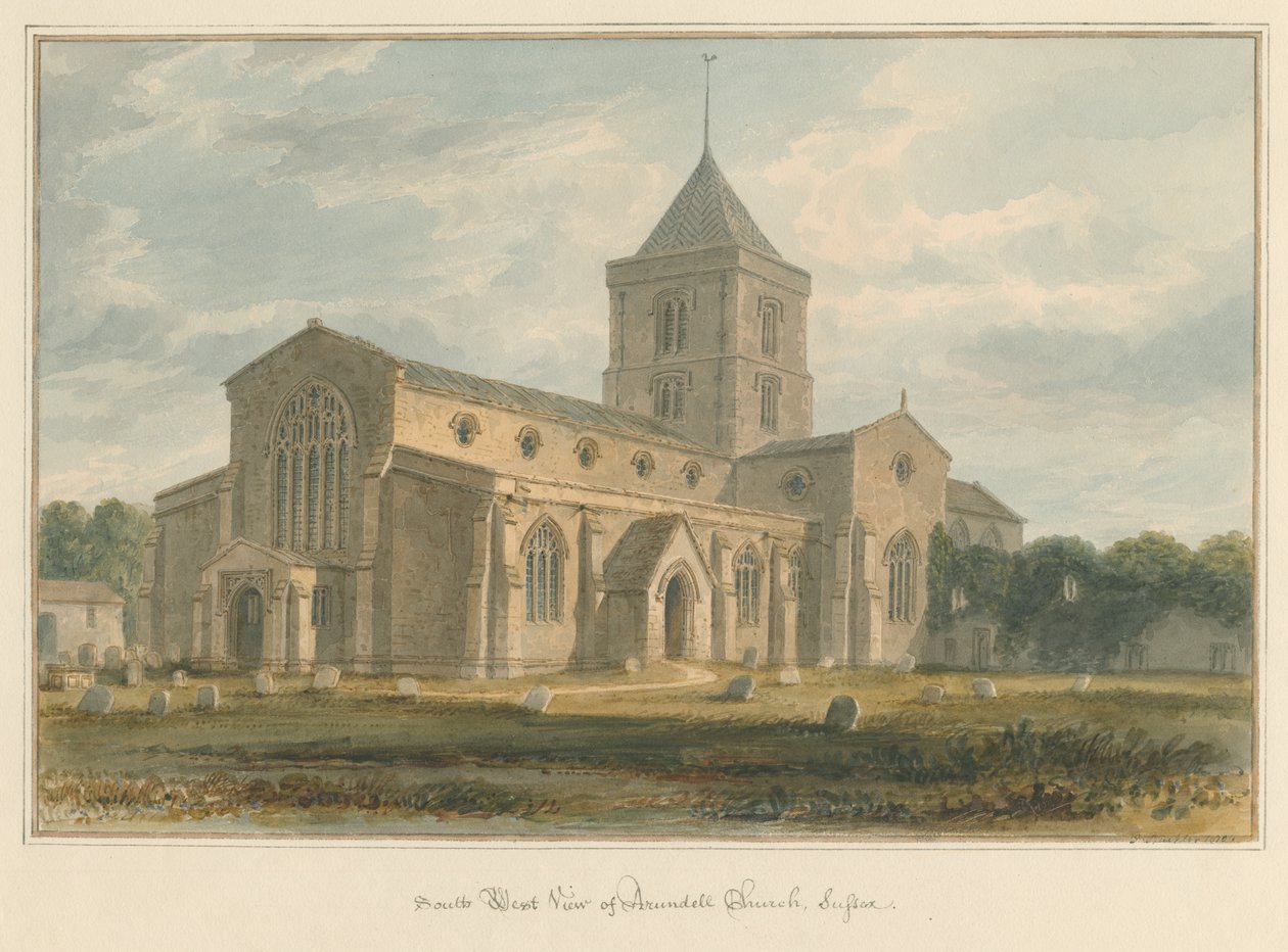 Sussex - Arundel Church, 1804 od John Buckler