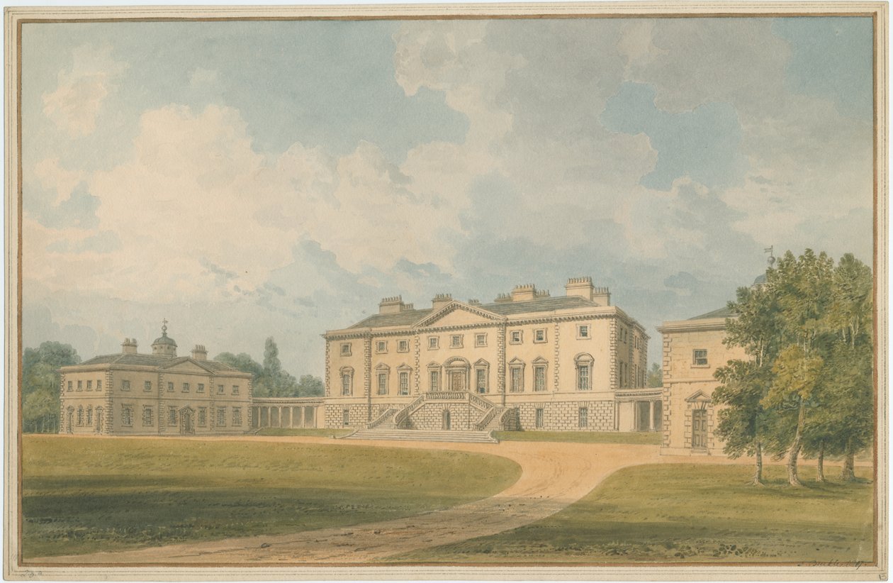 Sussex - Hall na neznámém místě, 1807 od John Buckler