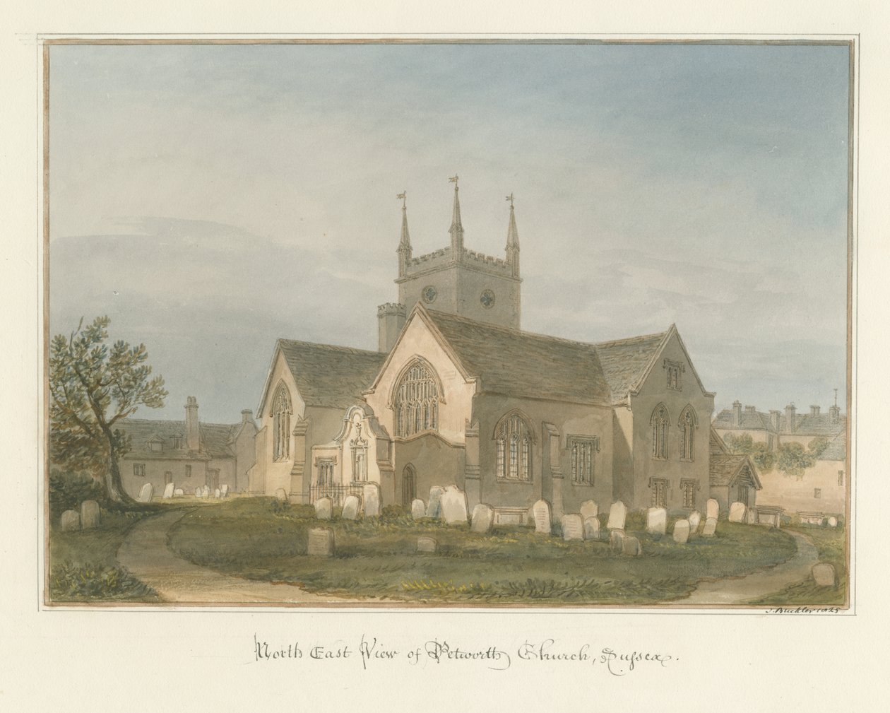 Sussex - Petworth Church, 1825 od John Buckler