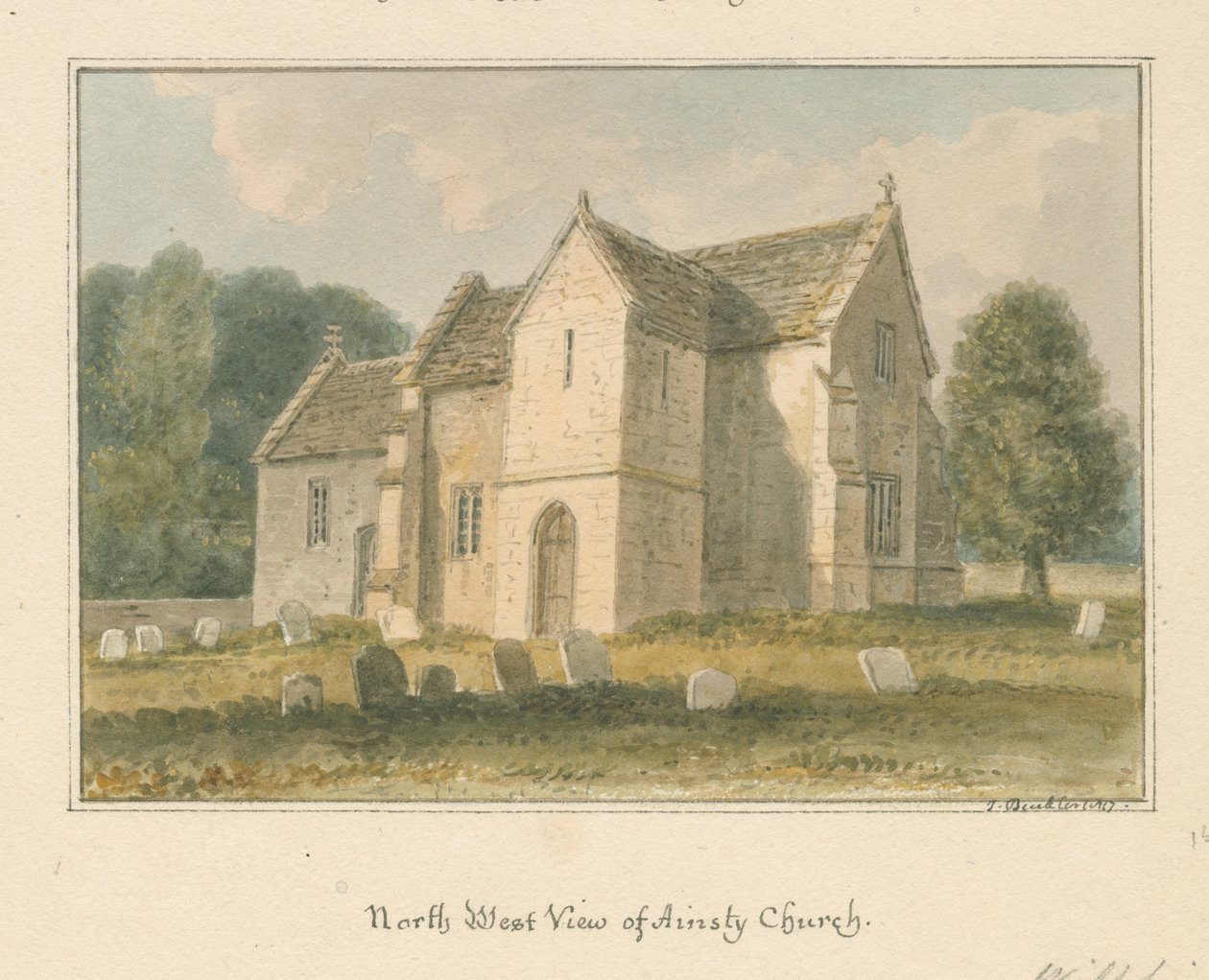 Wiltshire - Ansty - Church, 1817 od John Buckler