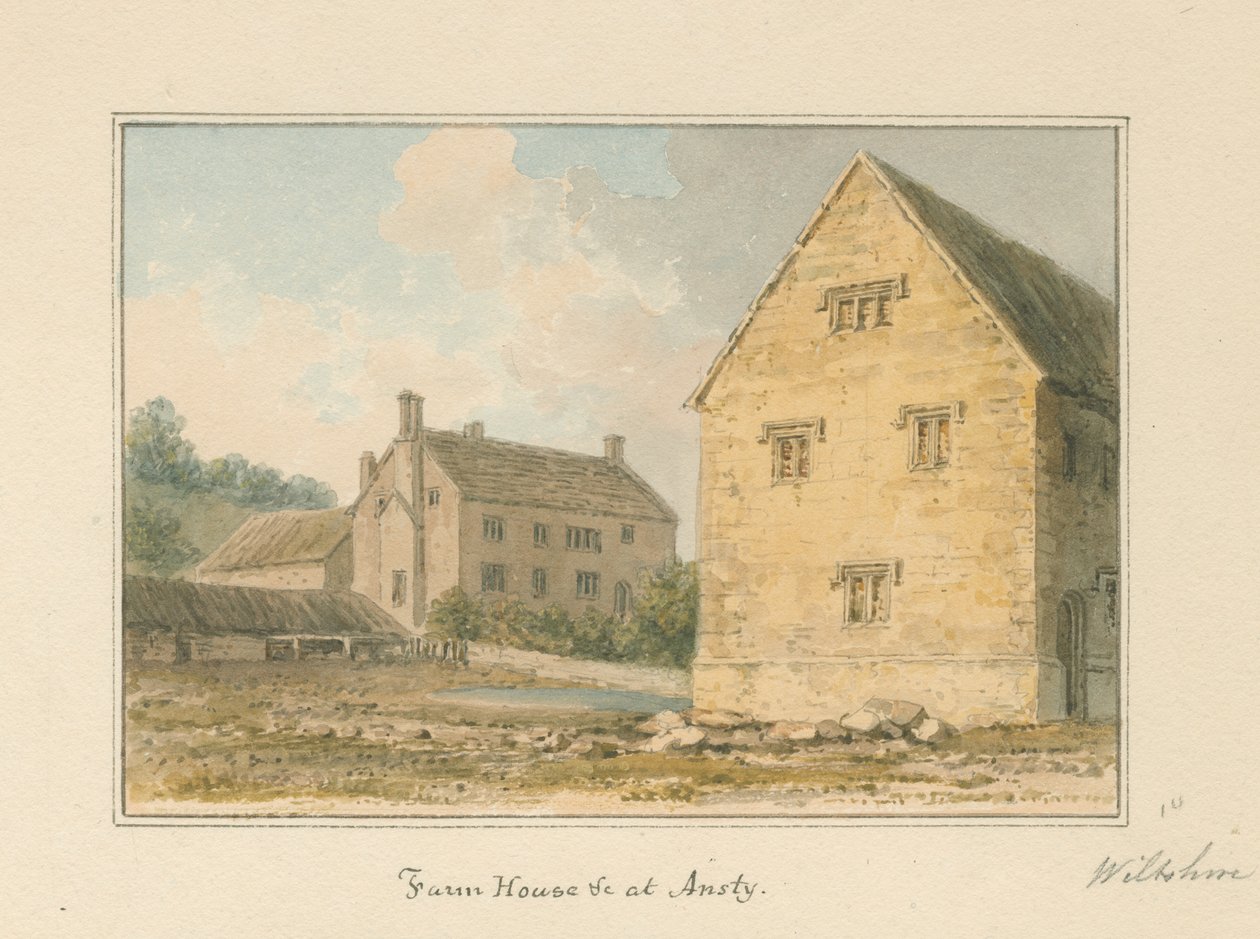 Wiltshire - Ansty - Farm House, 1817 od John Buckler