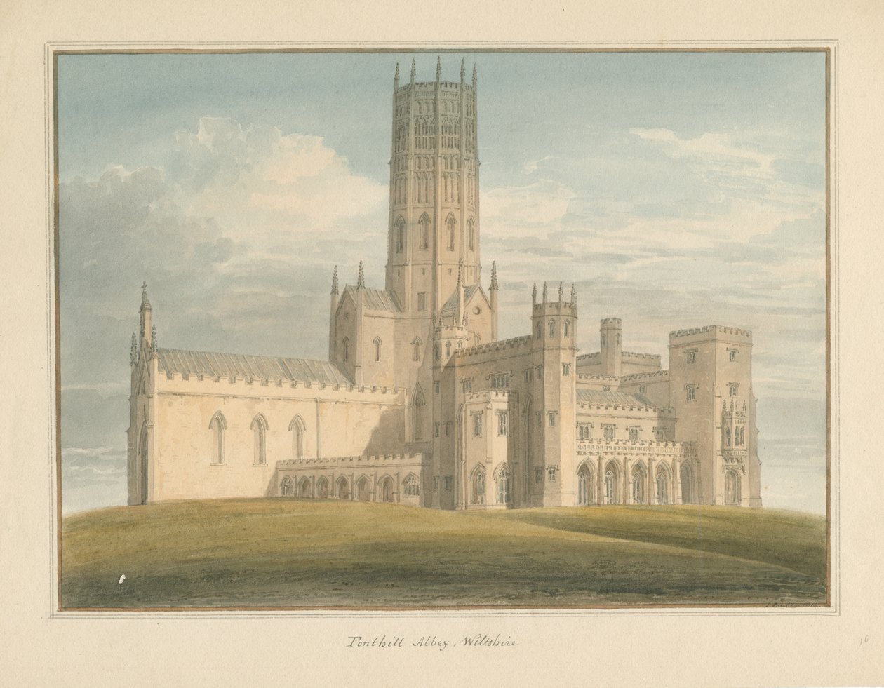 Wiltshire - Fonthill Gifford Abbey, 1816 od John Buckler