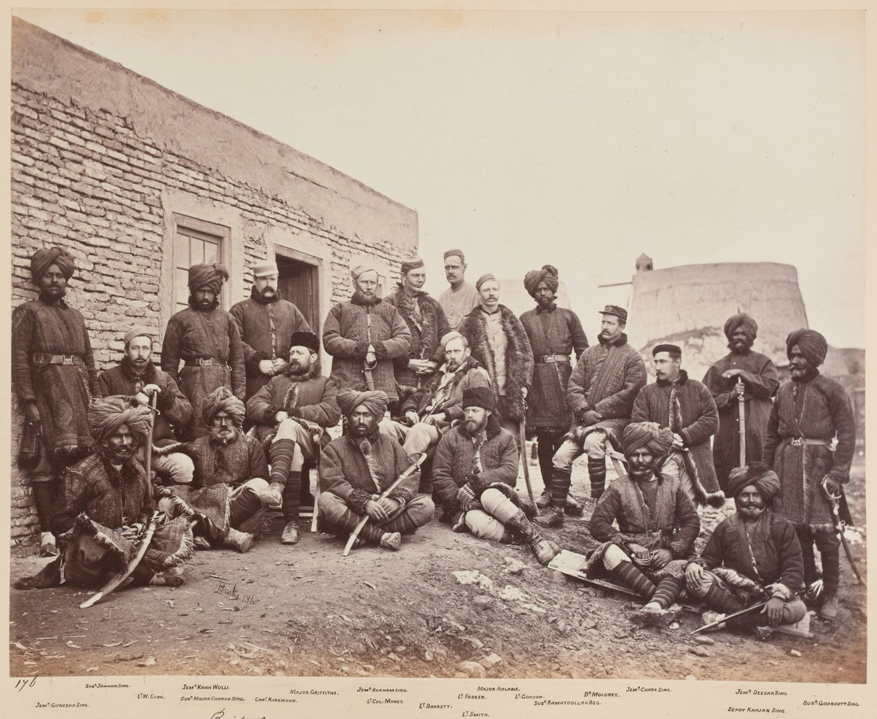Britští a domorodí důstojníci, 3. Sikhové, 1879 od John Burke