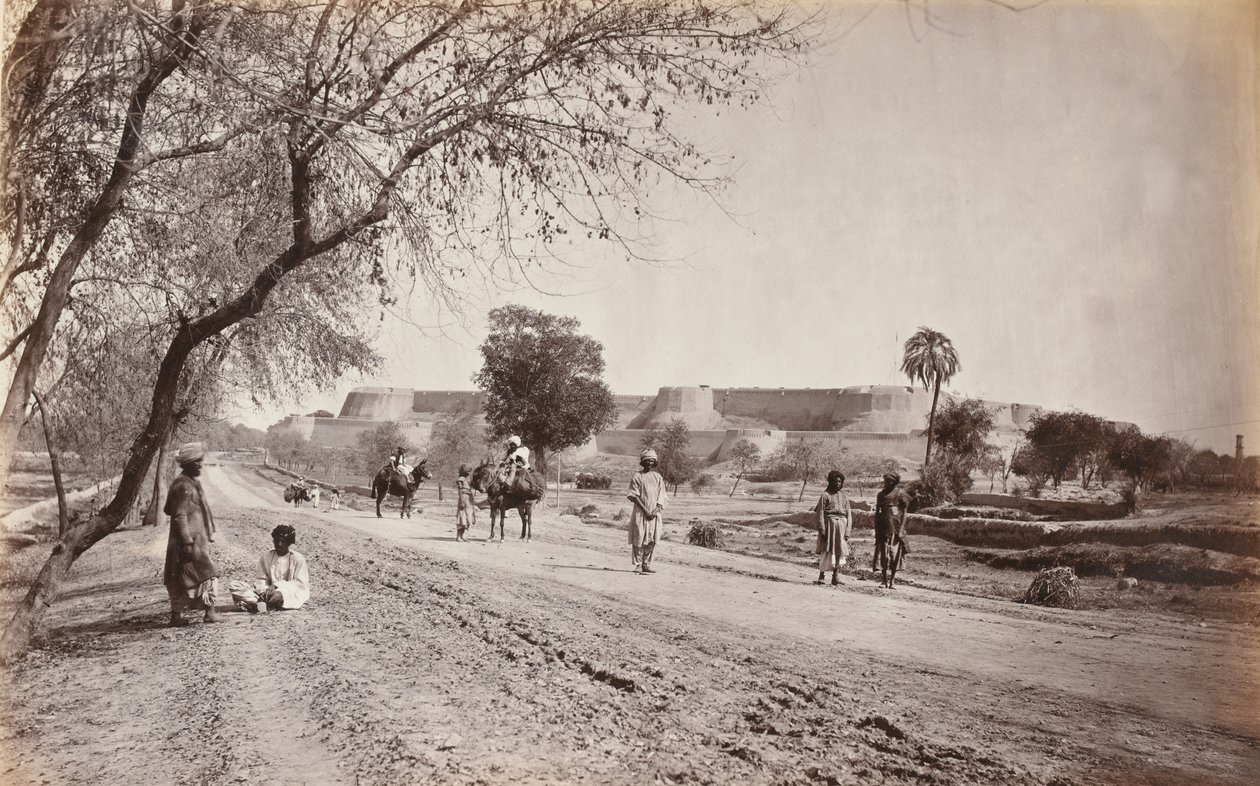 „Péšávar a okolí, z vězení“, kolem roku 1862 (foto) od John Burke
