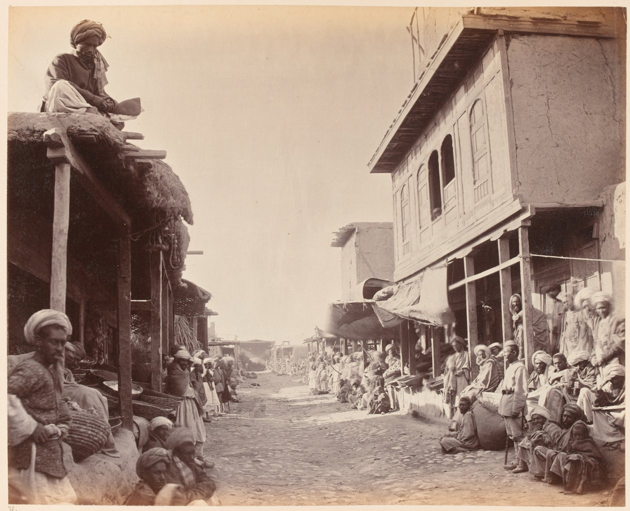 Pouliční scéna, Jalalabad 1879 od John Burke