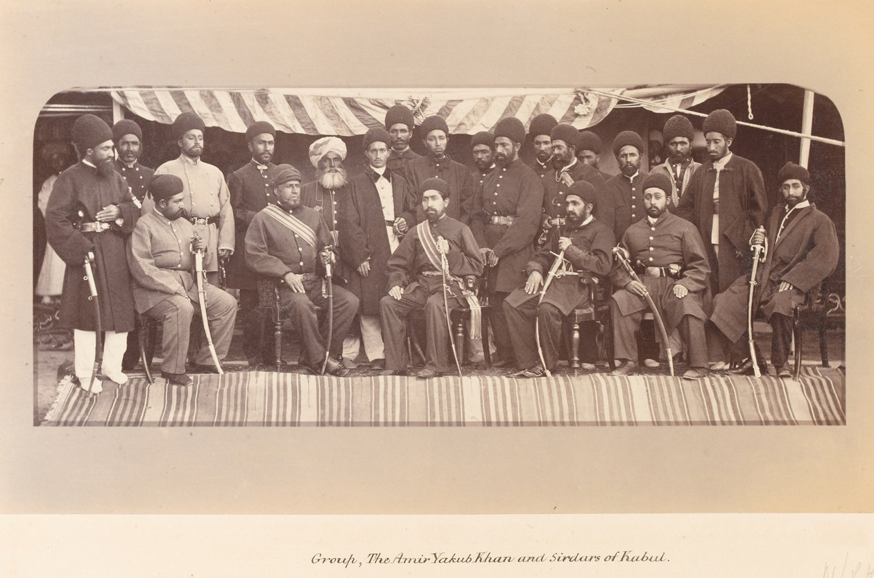 Amir Yakub Khan a Sirdars z Kábulu od John Burke