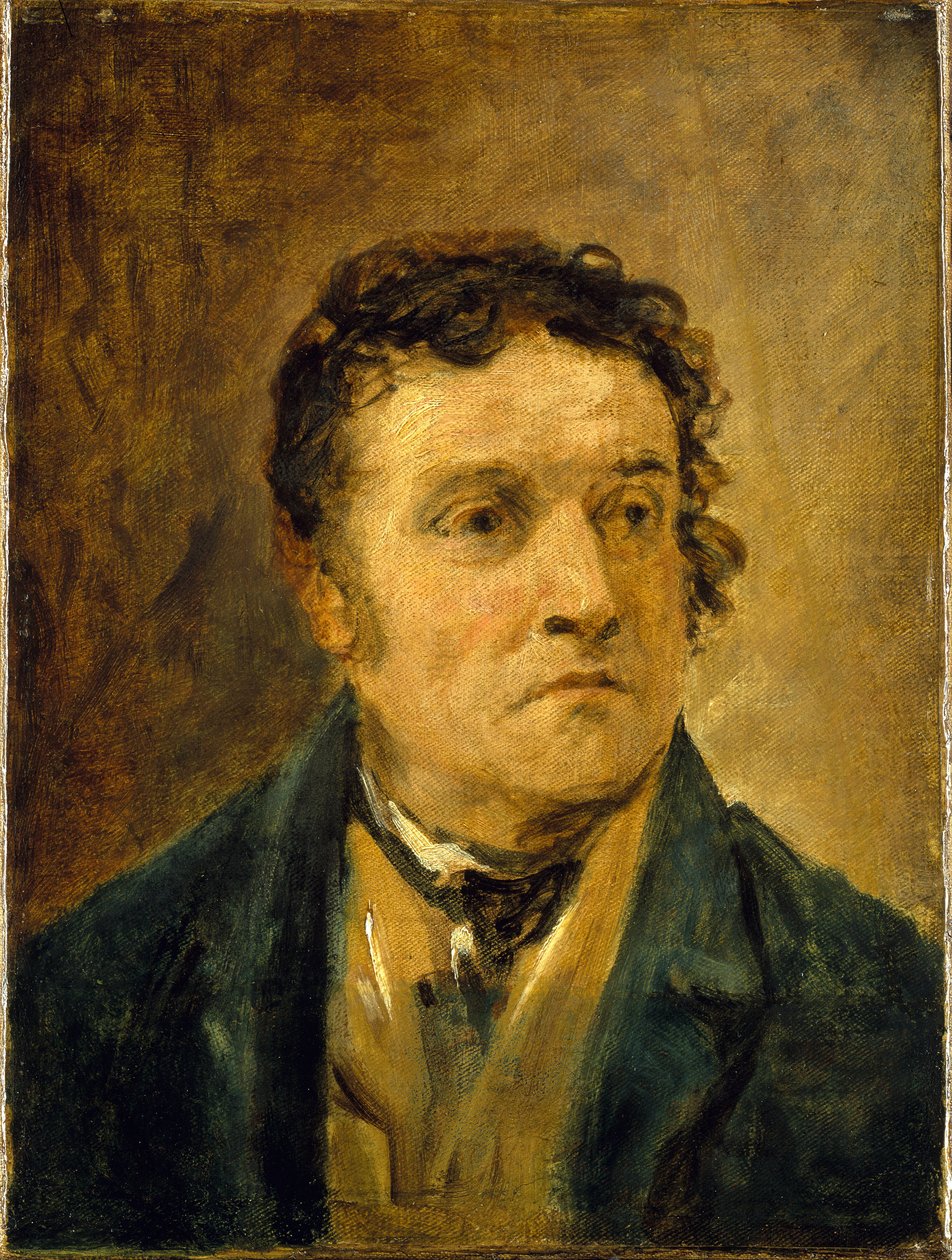 Portrét Thomase Allena, obyvatele Greenwichské nemocnice, kolem roku 1832, připomínající bitvu u Trafalgaru (1805). Olej na plátně od John Burnet