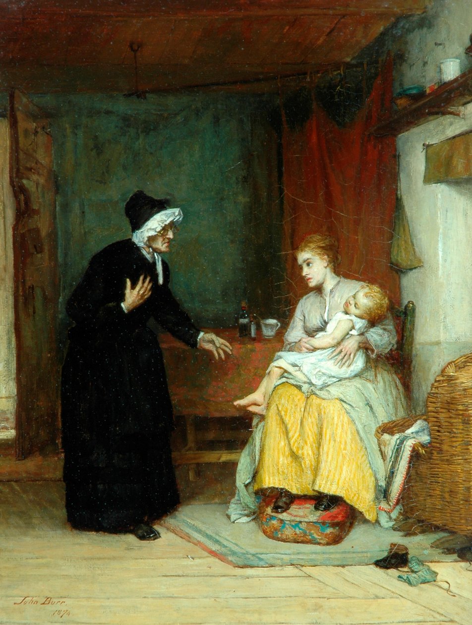 Úzkostné chvíle, 1874 od John Burr