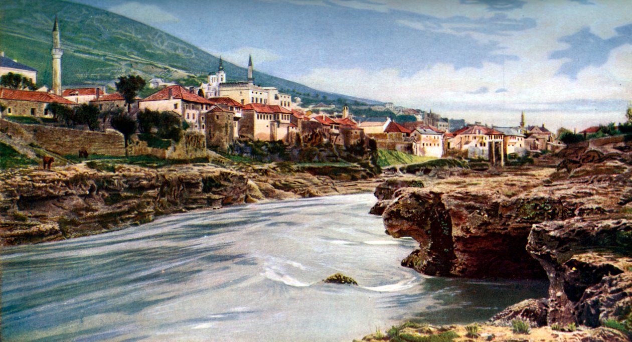 Mostar, Bosna a Hercegovina, Jugoslávie, c1924 od John Bushby