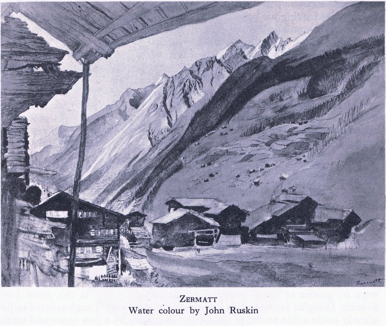 Zermatt, z British Adventure vydané Collinsem, 1947 od John Bushin