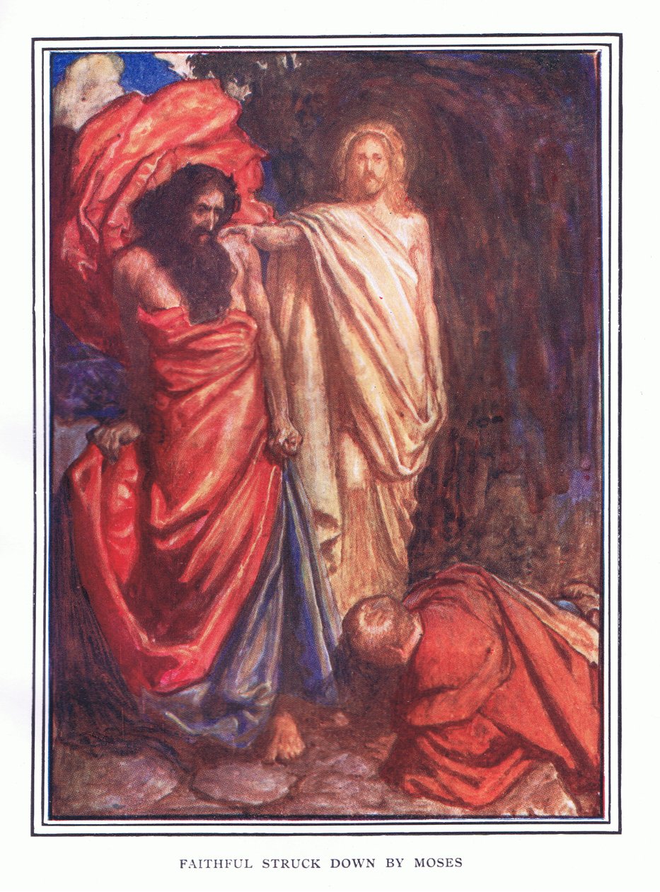 Věrní zasaženi Mojžíšem od John Byam Liston Shaw