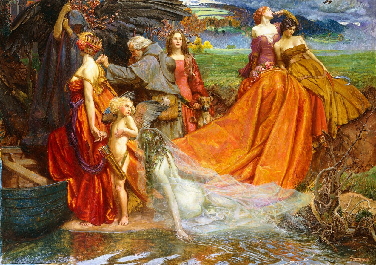 "Nyní je Pilgrim Year spravedlivý podzimní poplatek", od John Byam Liston Shaw