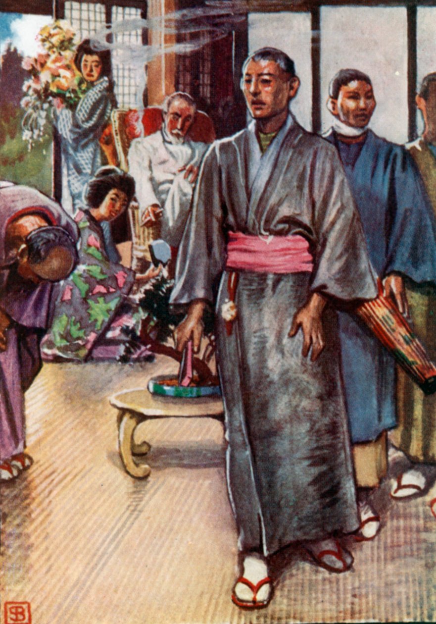 Puccini, Madam Butterfly (barevná litografie) od John Byam Liston Shaw