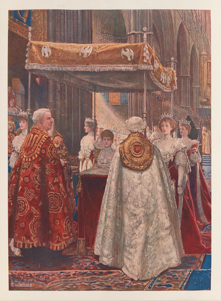 Pomazání královny Alexandry od John Byam Liston Shaw