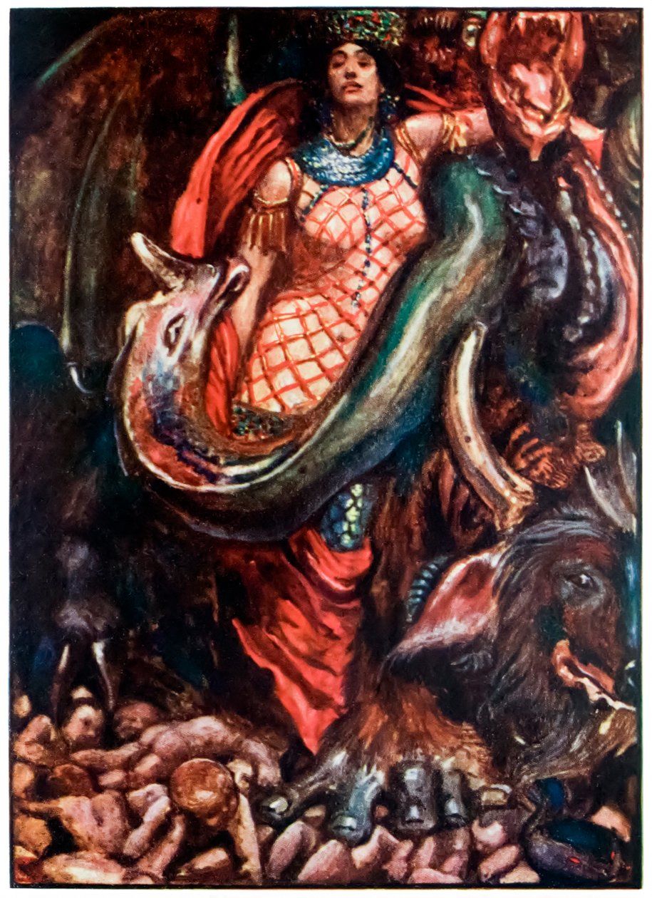 "Přesto to bylo řízeno ženou" z "Poutník" Pokrok z tohoto světa, k tomu, co přijde" od Johna Bunyana od John Byam Liston Shaw