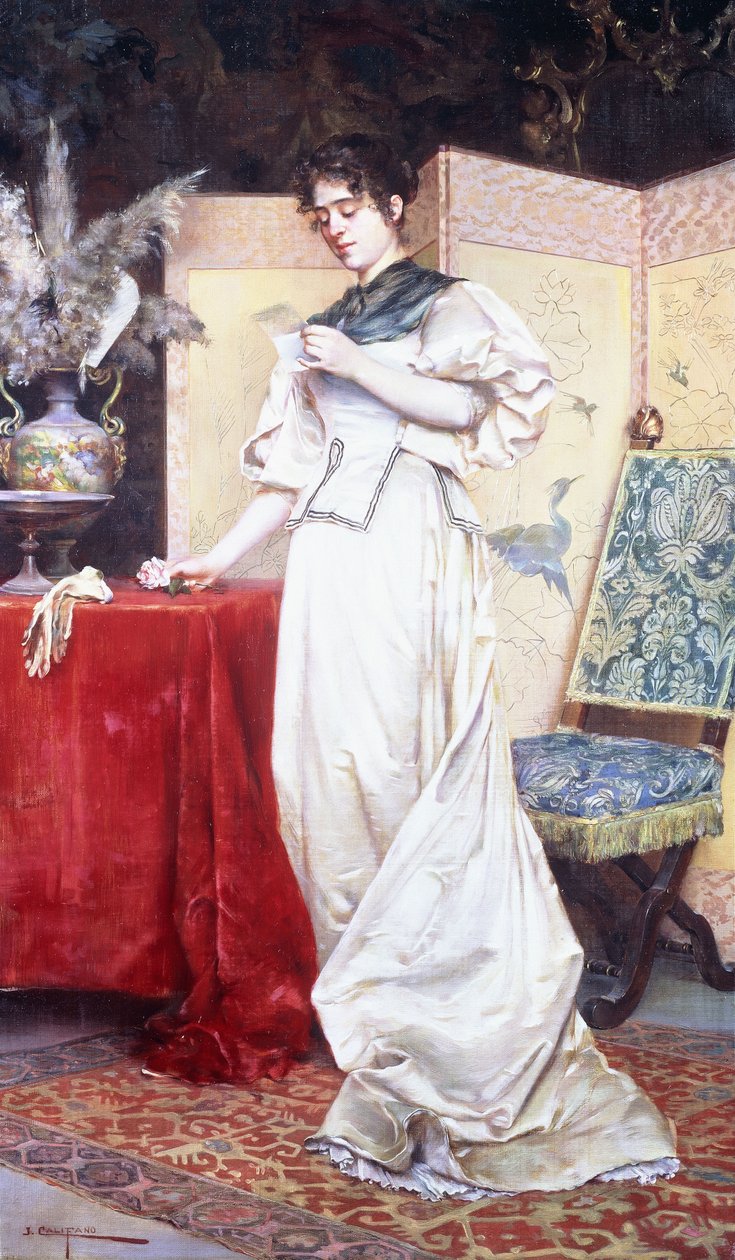 Milostný dopis, kolem roku 1890 od John Califano