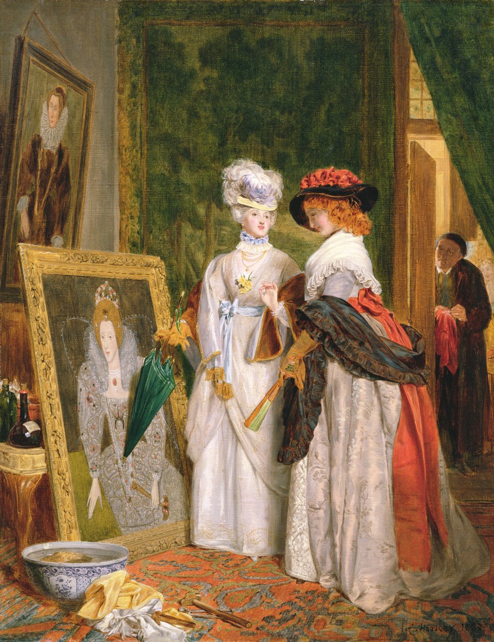 Kritici na kostýmy, změny módy od John Callcott Horsley