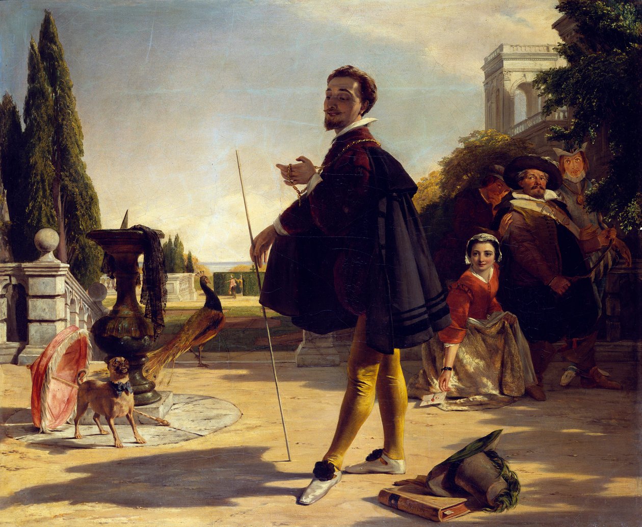 Shakespeare, Twelfth Night, Act II, Scéna V od John Callcott Horsley