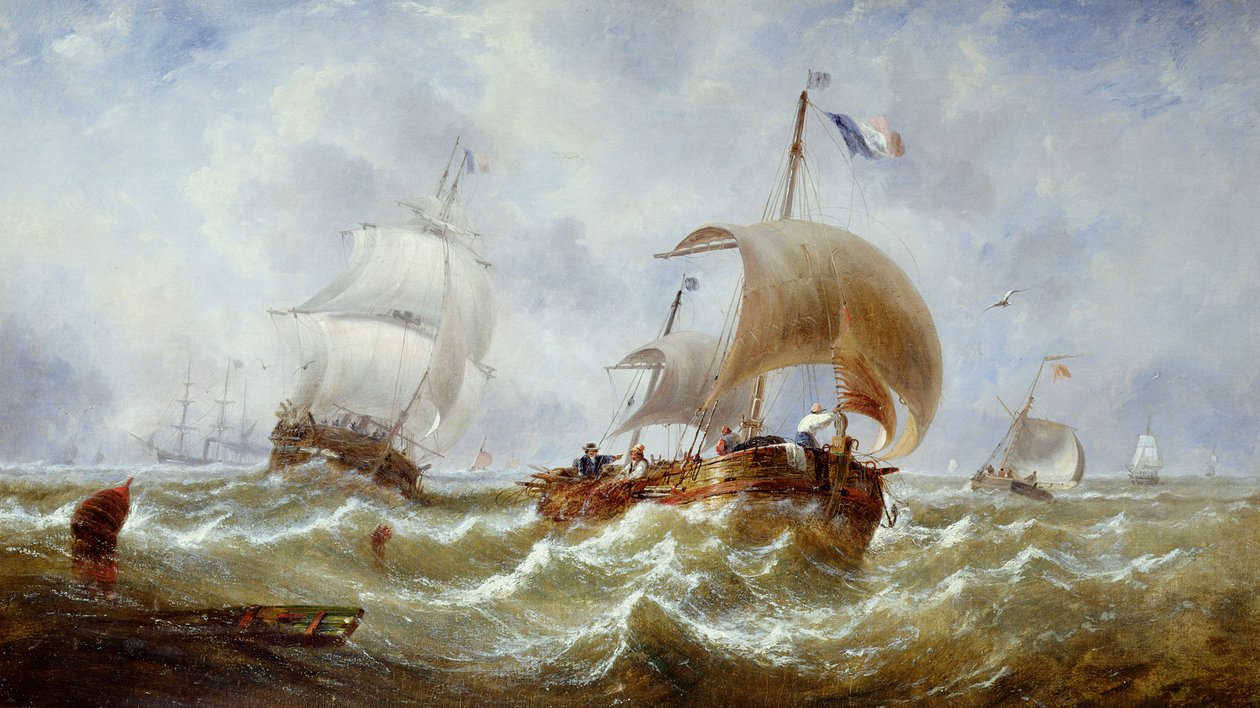 Svěží vánek, asi 1867 (olej na plátně) od John Callow