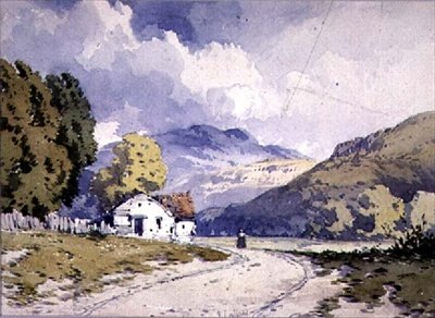 Kopcovitá krajina od John Callow