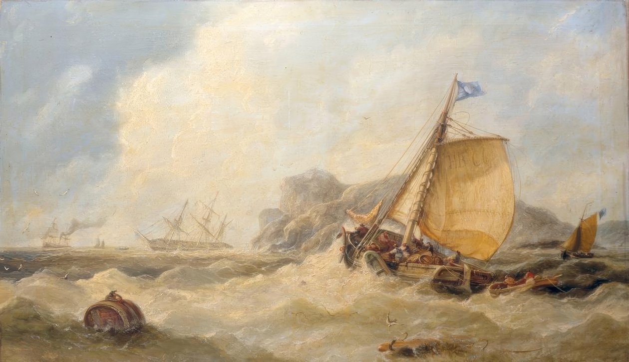 Ráno po vichřici u pobřeží Yorkshire od John Callow