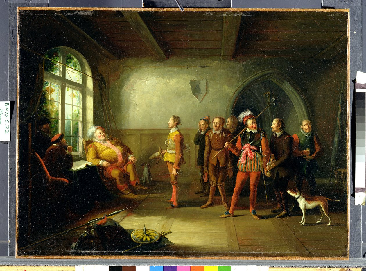 Falstaff a rekruti, z 