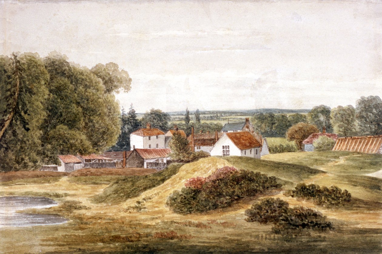 The Spaniards Inn, Hampstead Heath, Hampstead, Londýn, c1820 od John Cawthorn