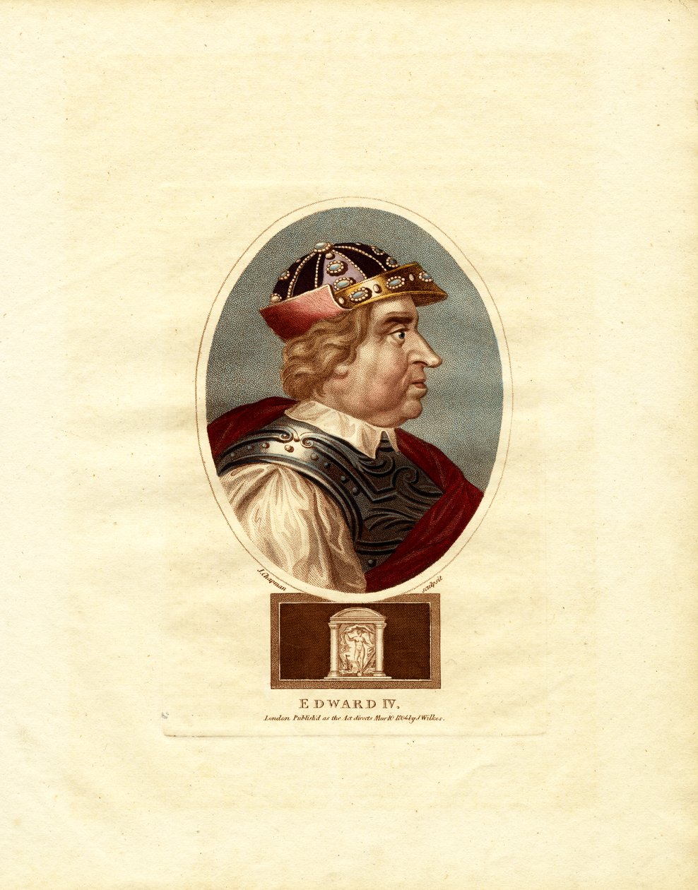 Portrét anglického krále Eduarda IV. od John Chapman