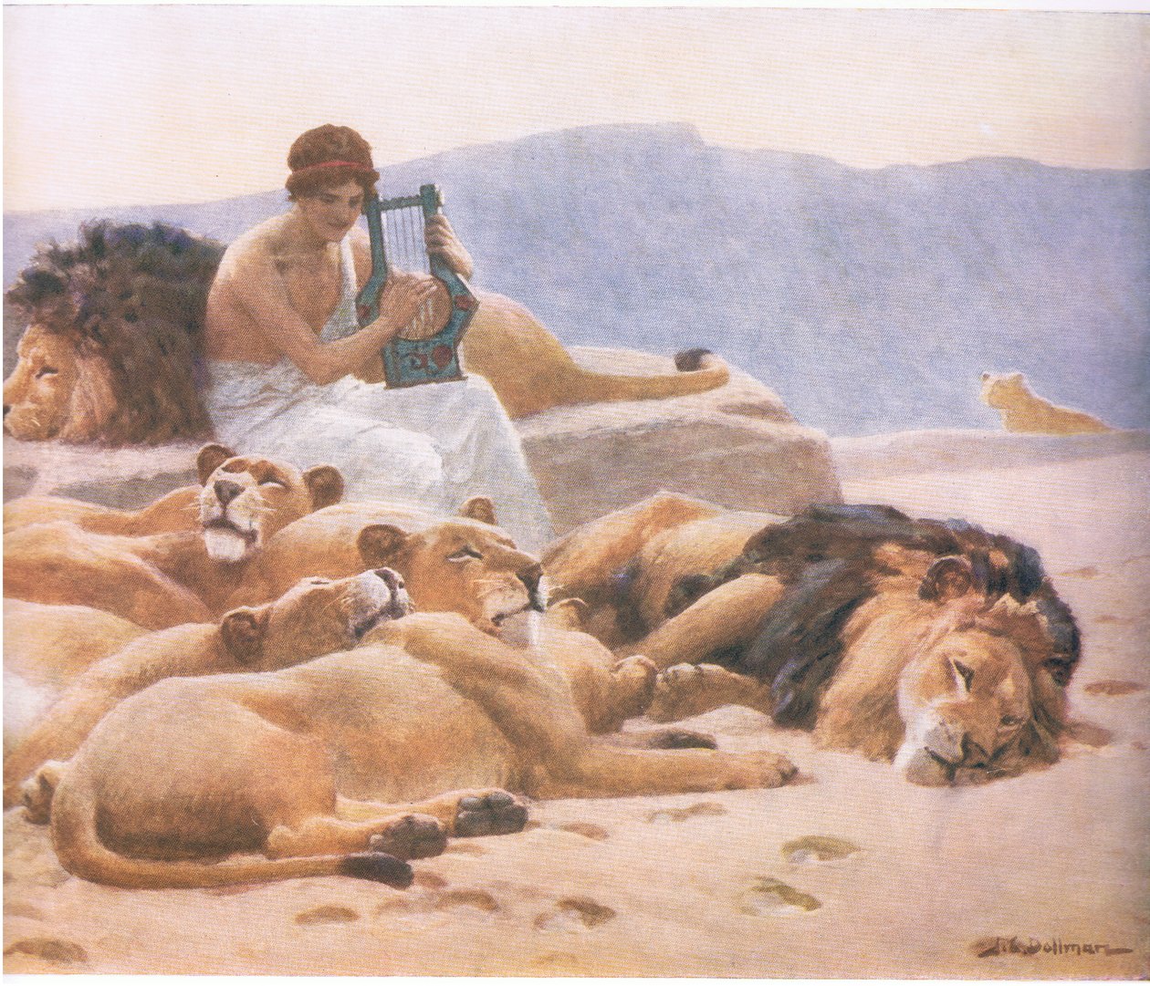 Orpheus a jeho loutna, Bibbys Annual, 1916-17 od John Charles Dollman