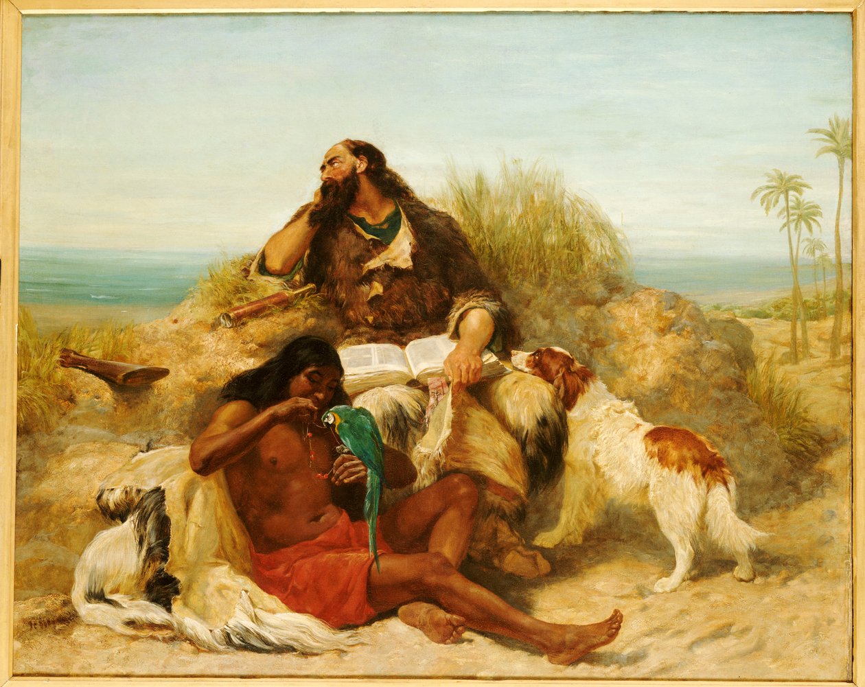 Robinson Crusoe a jeho muž pátek od John Charles Dollman
