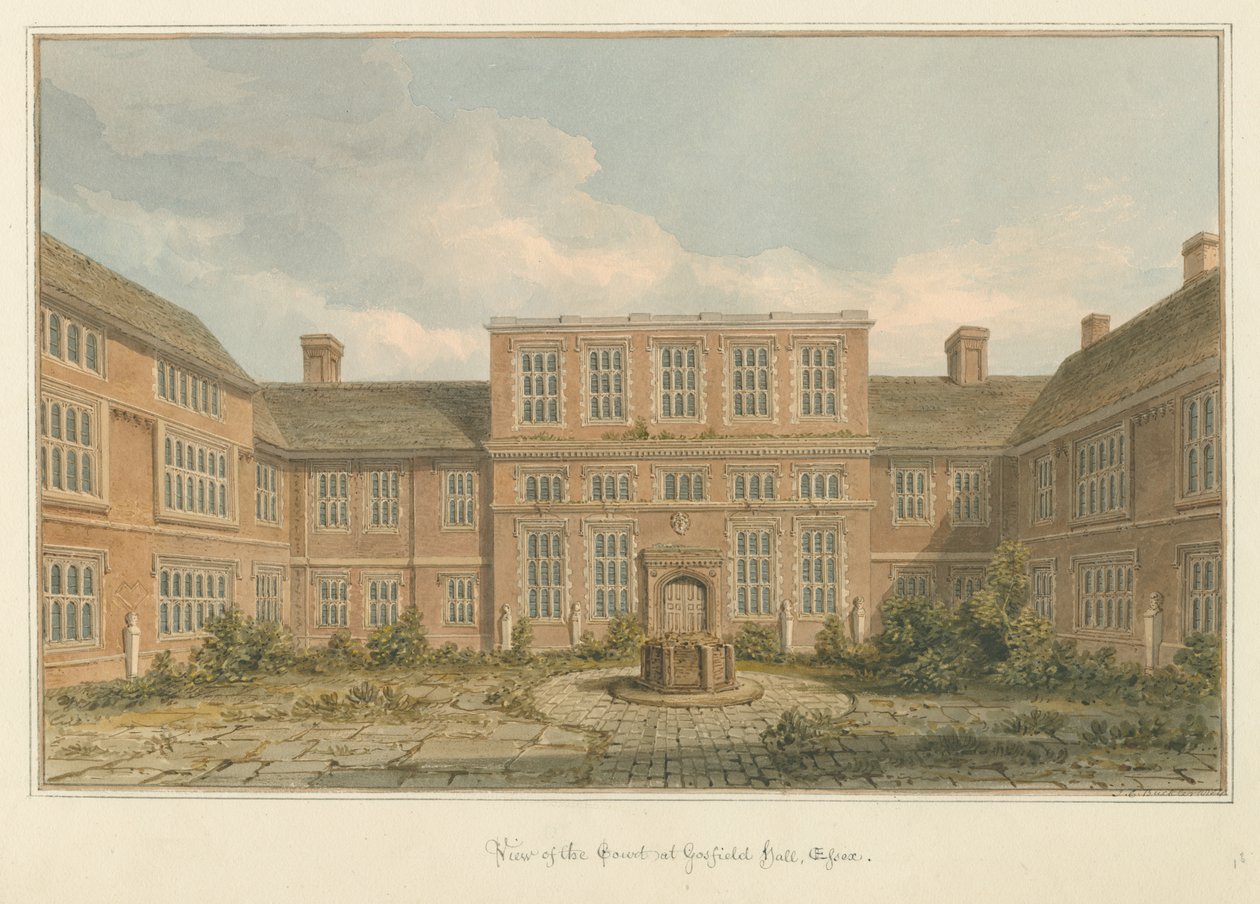 Essex - Gosfield Hall - Soud od John Chessell Buckler