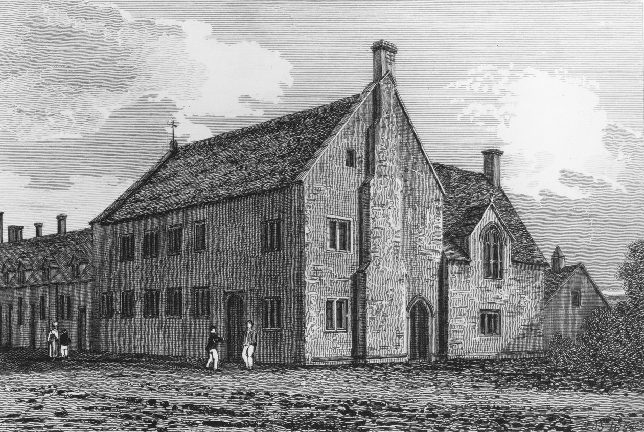 Gymnázium v Burford, Oxfordshire od John Chessell Buckler